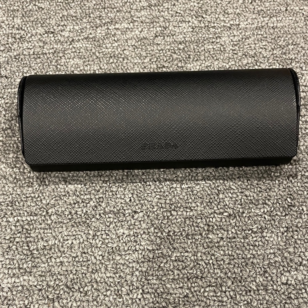 Excellent Prada sunglasses case! Black. Ready for new home. Smoke pet free home